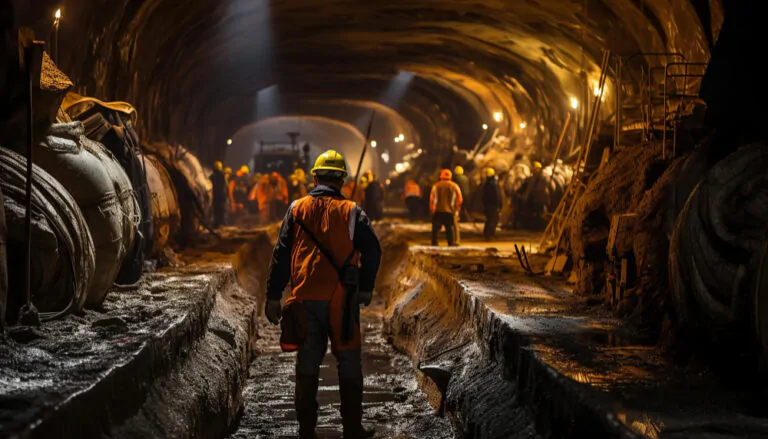 foto da prática de atividades de mineração