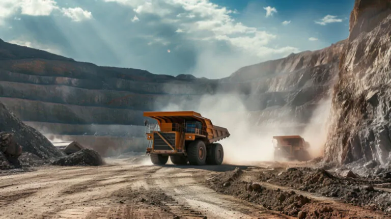 mineração de areia no setor de construção